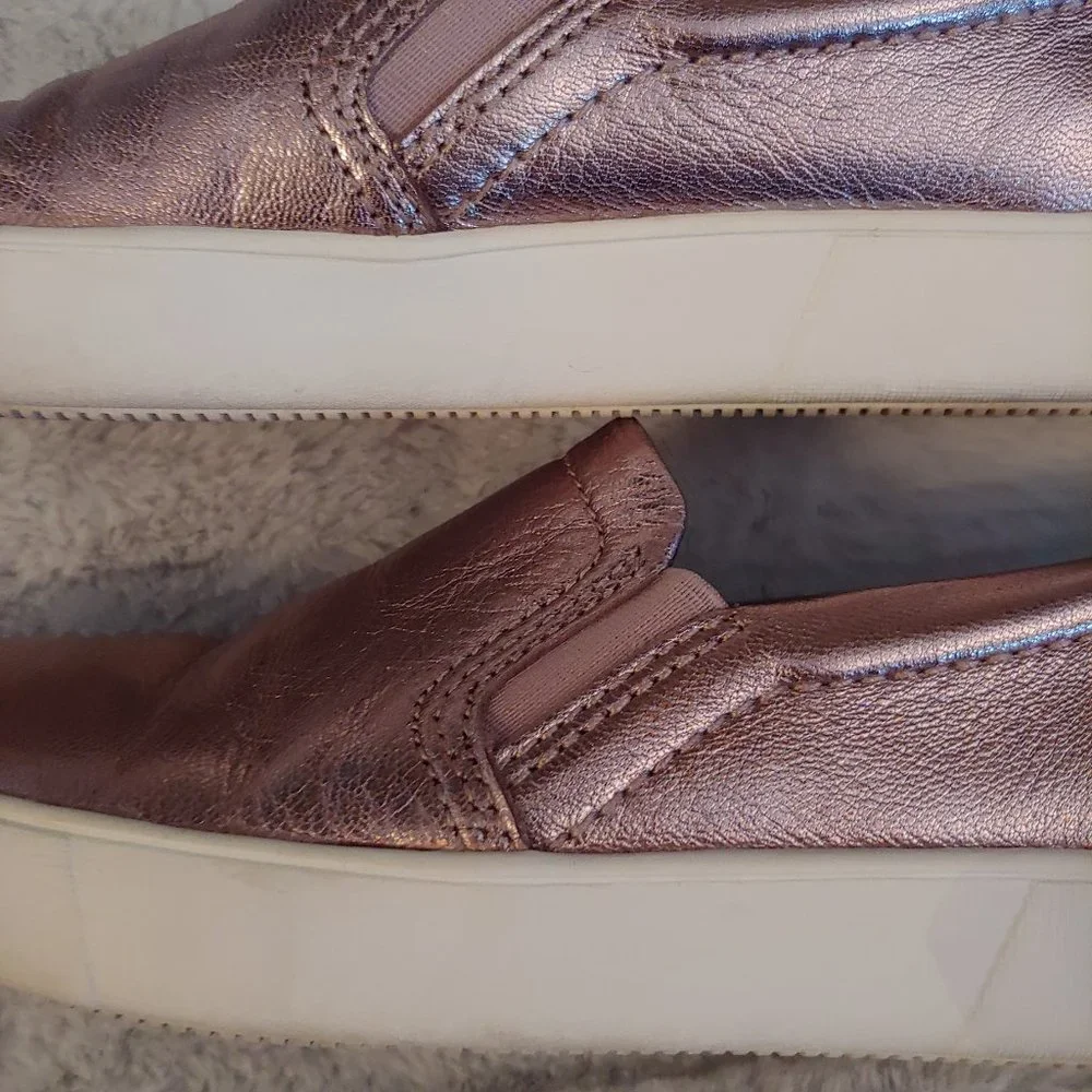 Naturalizer pale pink metallic leather slipon loafer size 7 - Picture 5 of 14